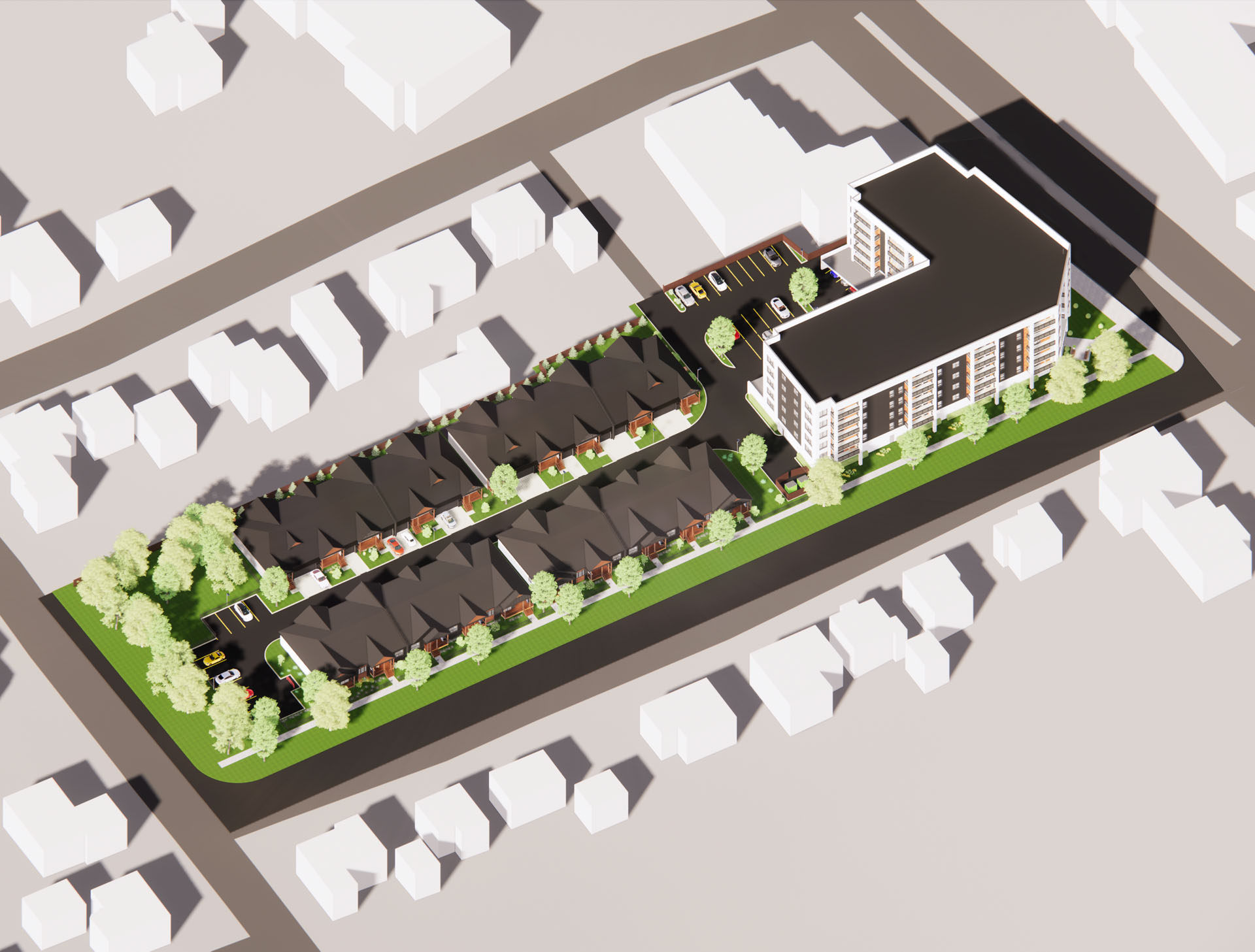Princeton Estates development aerial render